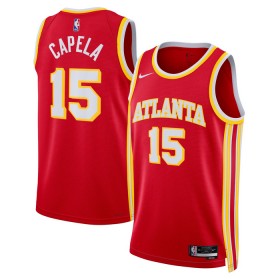 Dres Atlanta Hawks Clint Capela 15 Nike 2022-23 Icon Edition Crvena Swingman